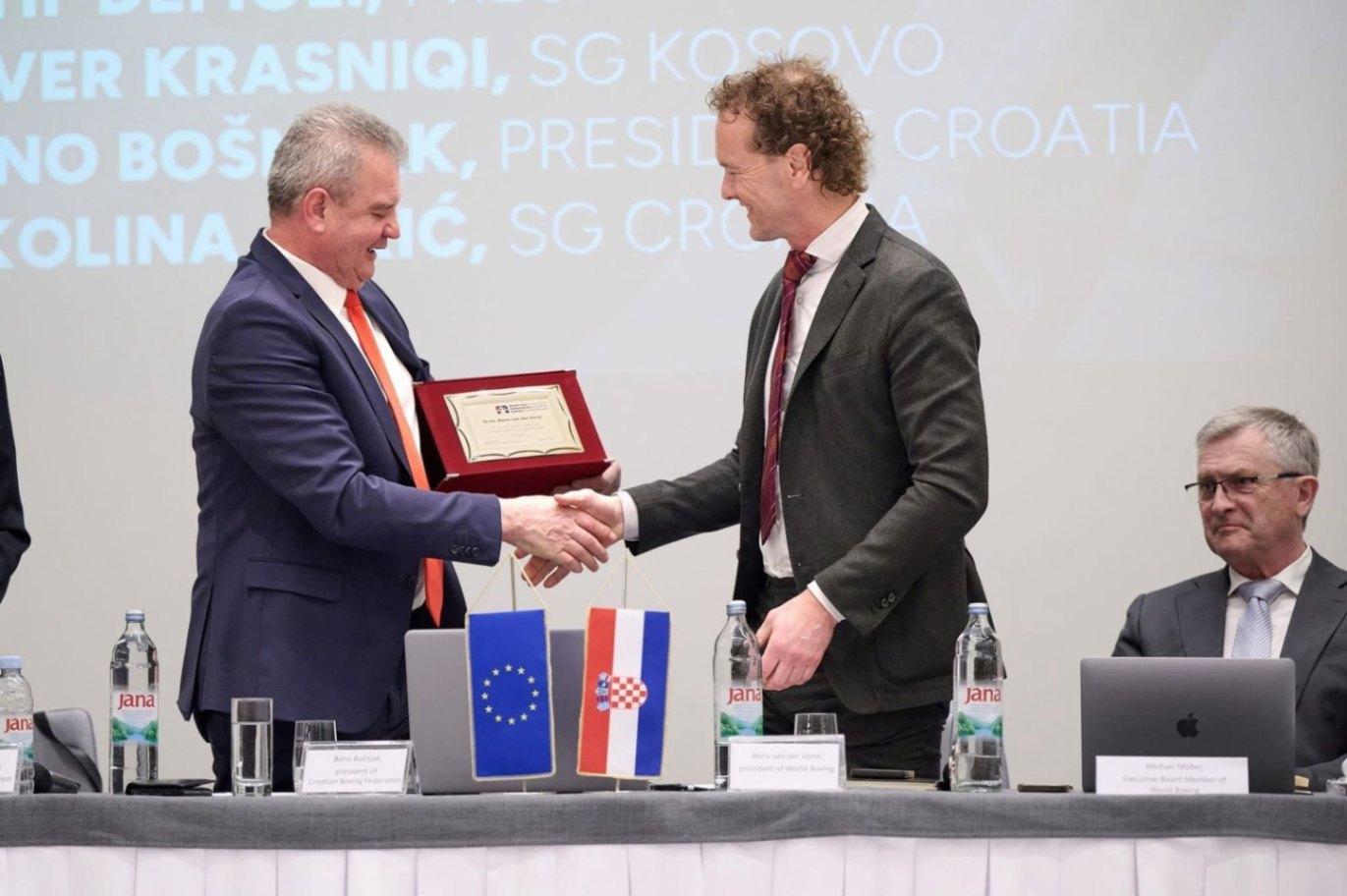 I had the opportunity to meet with the representatives of eight Balkan National Boxing Federations image