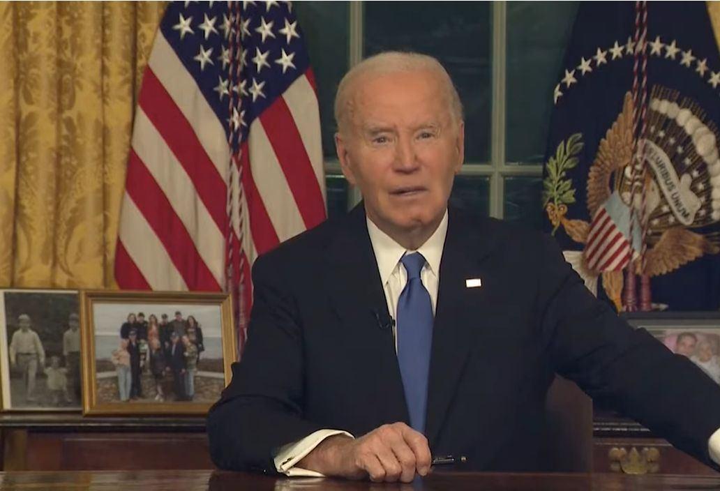 Very good speech by President Biden to the American public image