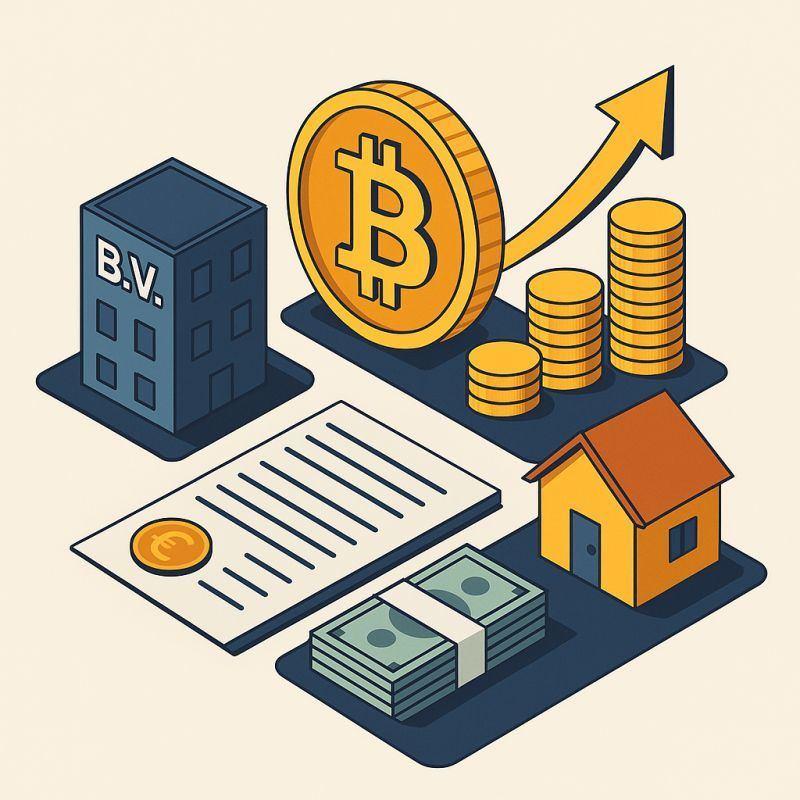 Bitcoinlending Nog dit jaar is het mogelijk om via jouw BV geld te lenen op je Bitcoin — mits je die eerst in je BV hebt ondergebracht. image