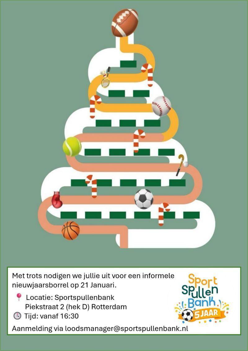 Tijd voor de nieuwjaarsborrel incl een beetje vieren dat we 5 jaar bestaan image